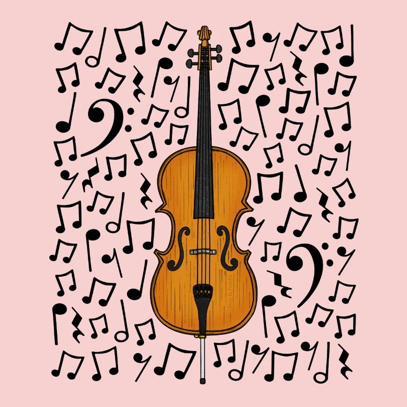 Cello Musical Notes Cellist String Musician