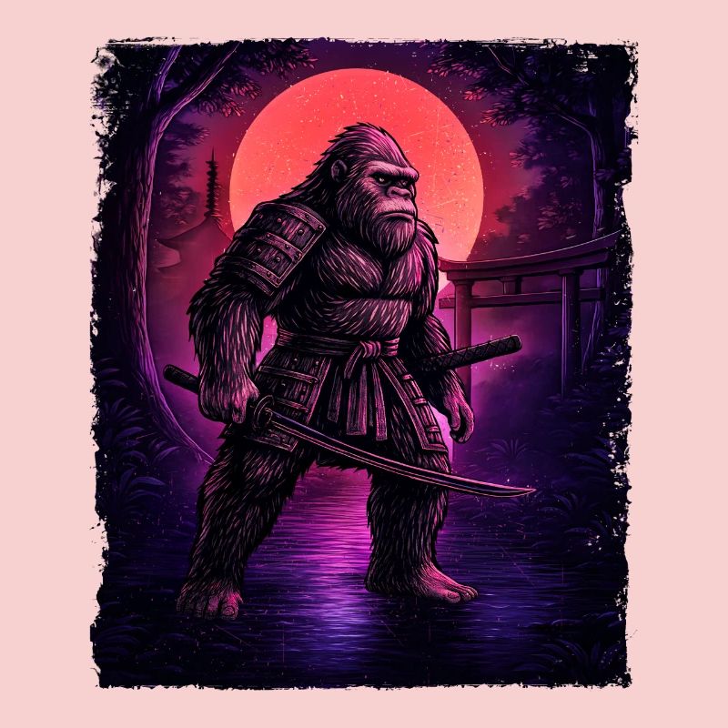 Samurai Bigfoot Kryptid Sasquatch Yeti Jäger