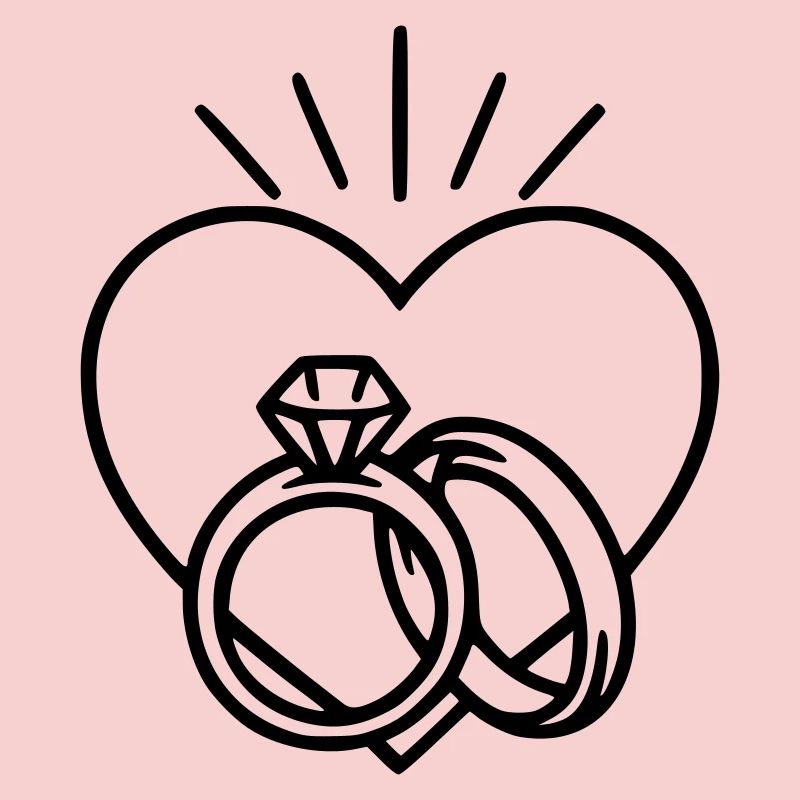 Hochzeit - Ring und Herz