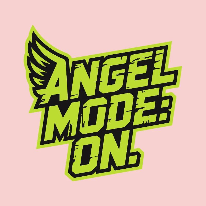 Angel Models On Bold Green Typography