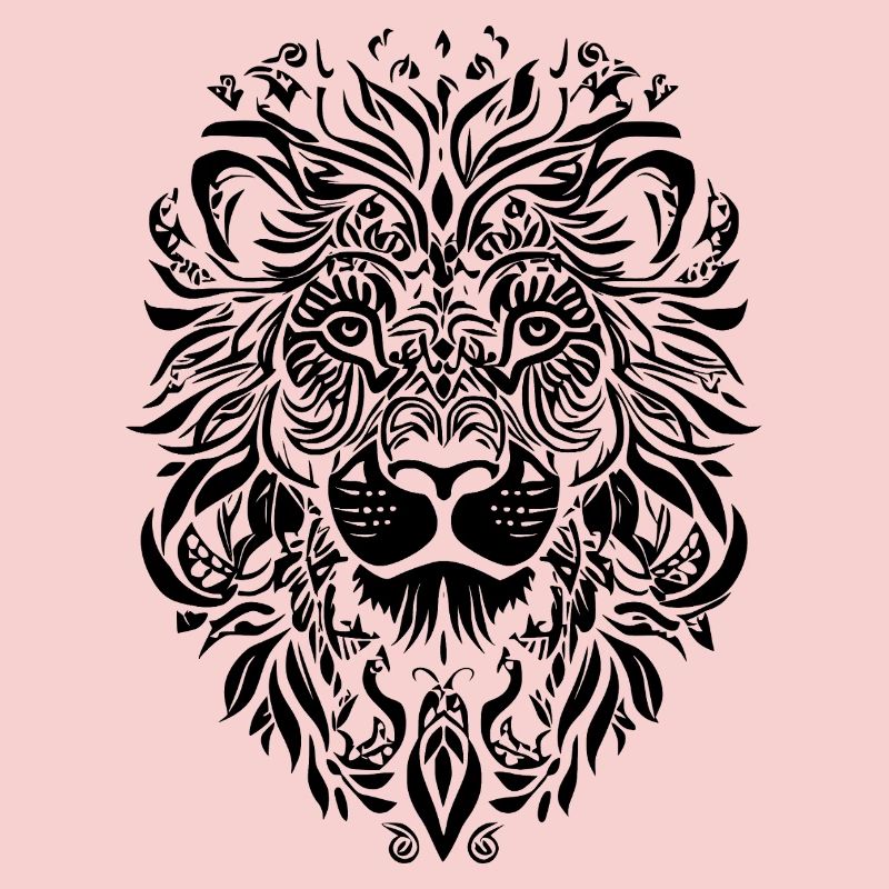 Lion Mandala Face