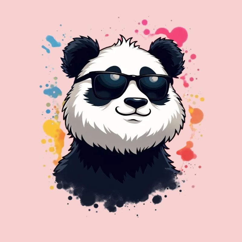 Cool Panda mit Sonnenbrille