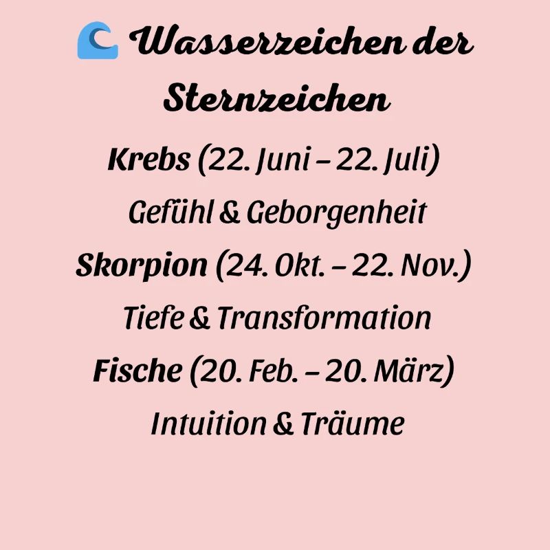 Wasserzeichen der Sternzeichen