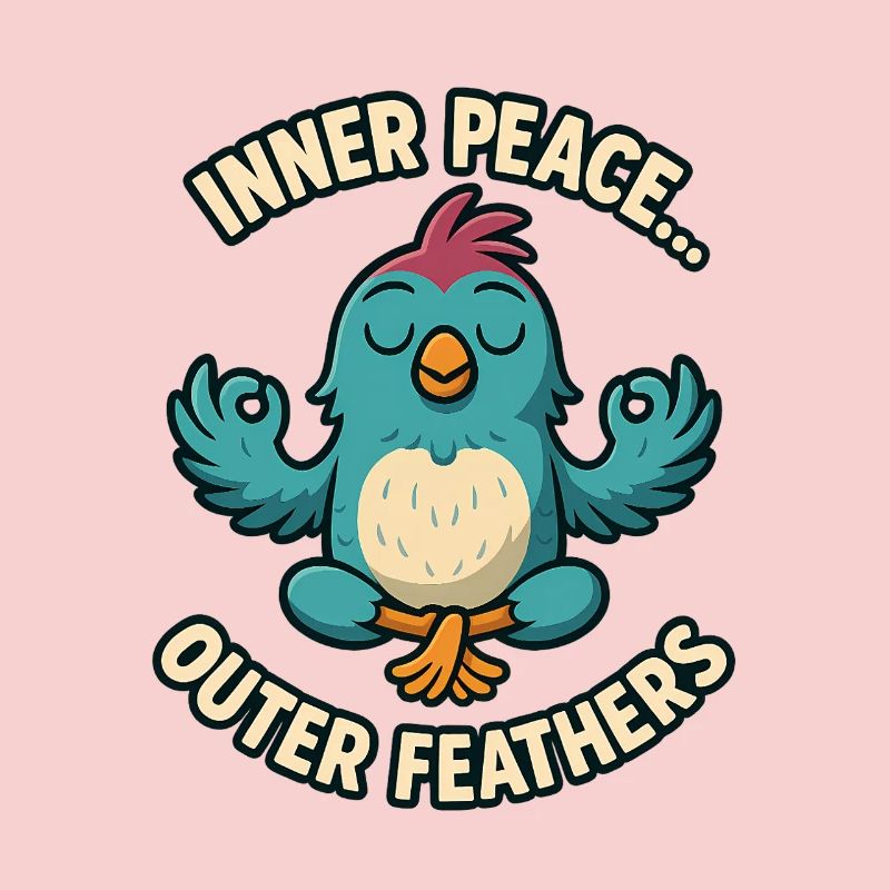 Inner Peace Outer Feather Design
