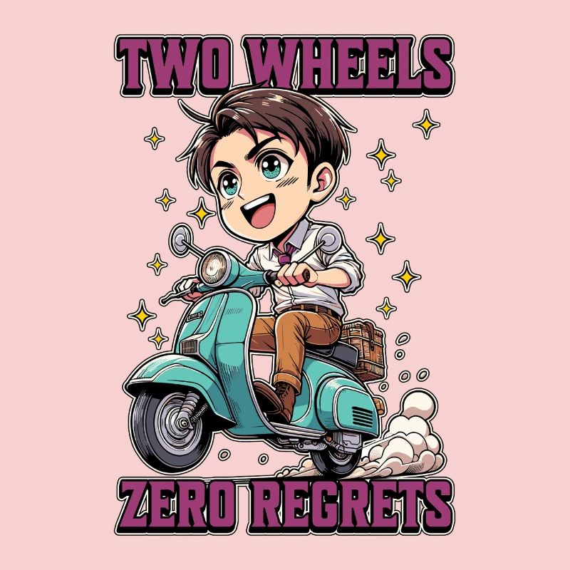 Scooter Two Wheels Zero Regrets Scooter Driver