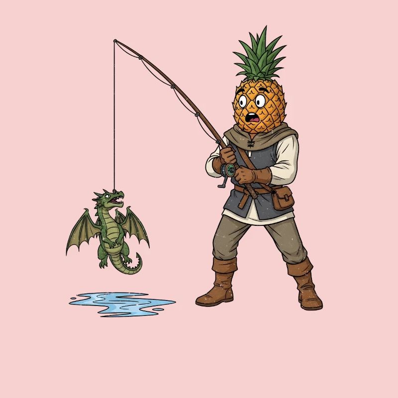 Ananas Mittelalter Drache