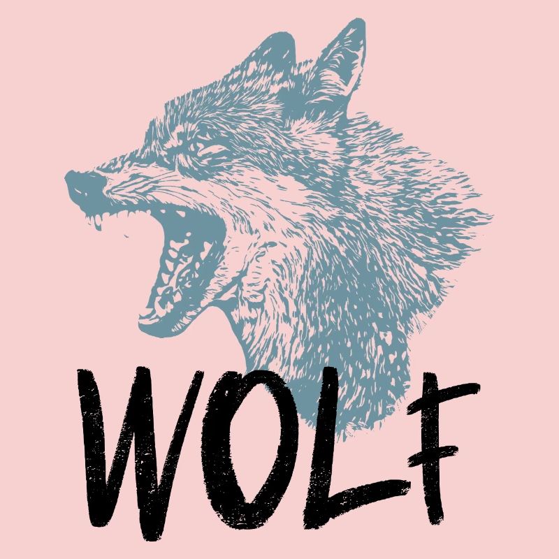 Wolf Head in Tapered Silhouette