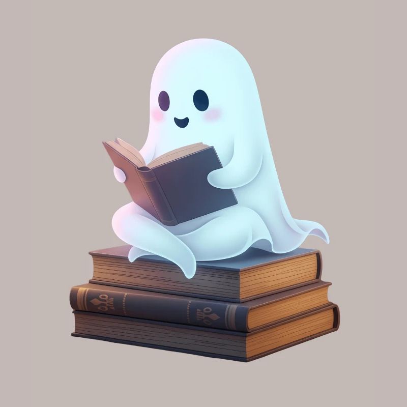 Playful ghost reading design