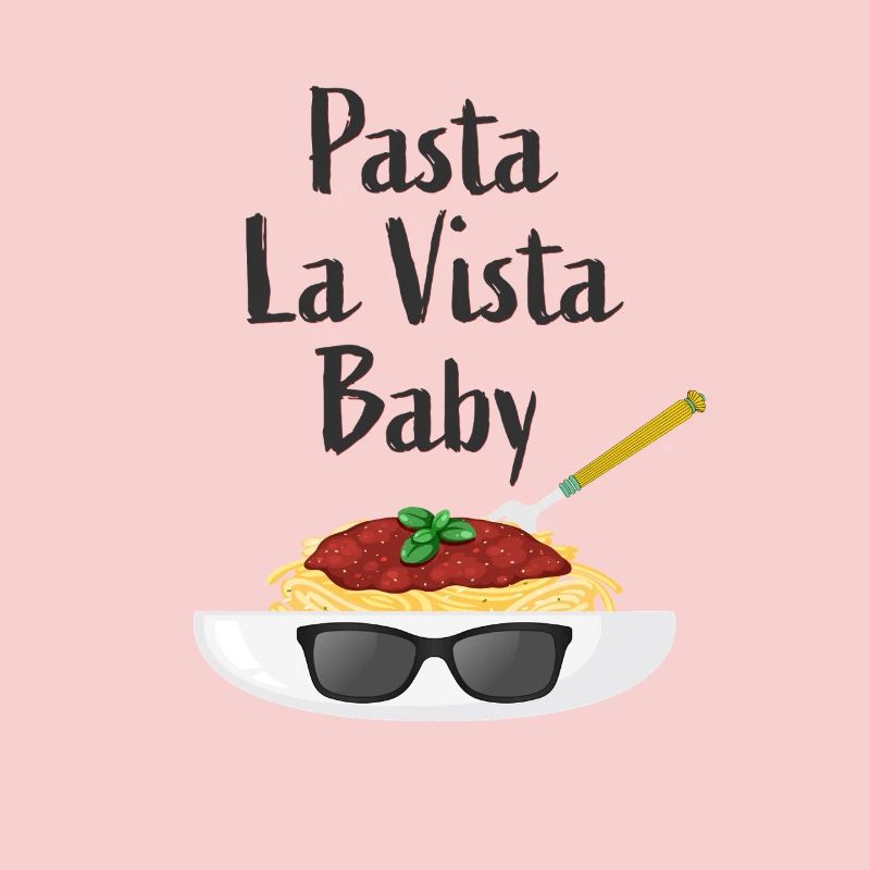 Humorous pasta look design for babies
