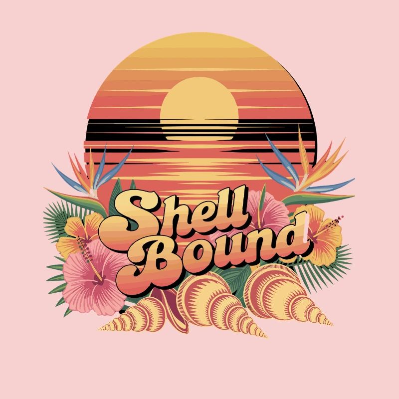 Shell Bound Tropical Sunset Landscape