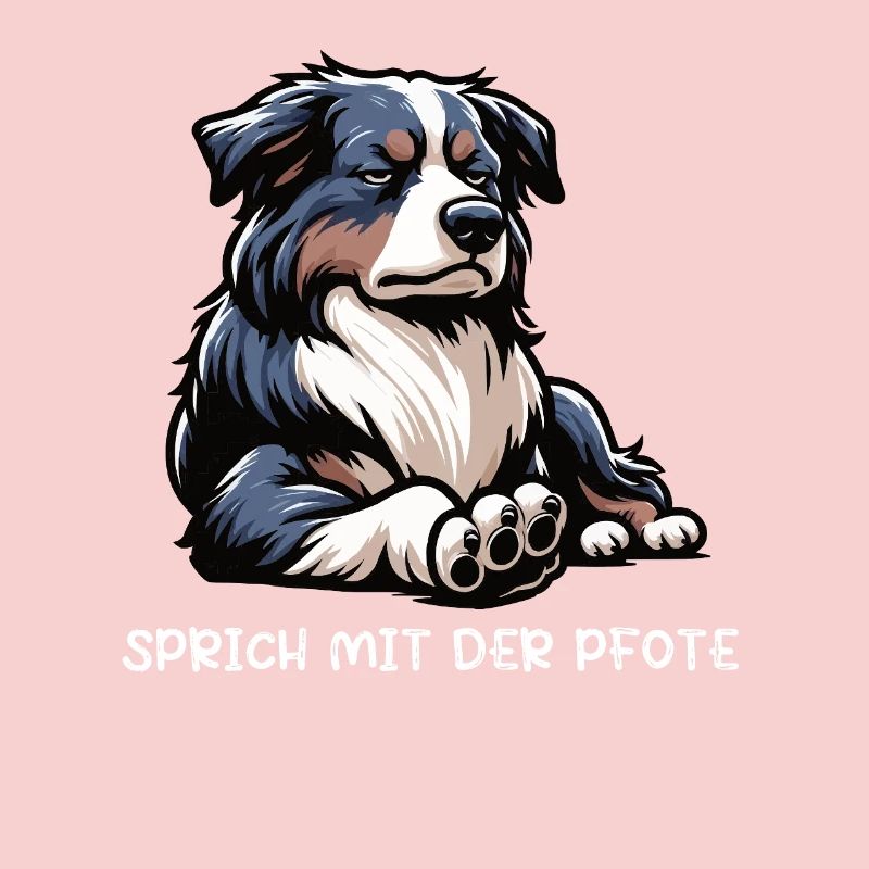 Sprich mit der Pfote Australian Shepherd Aussie 