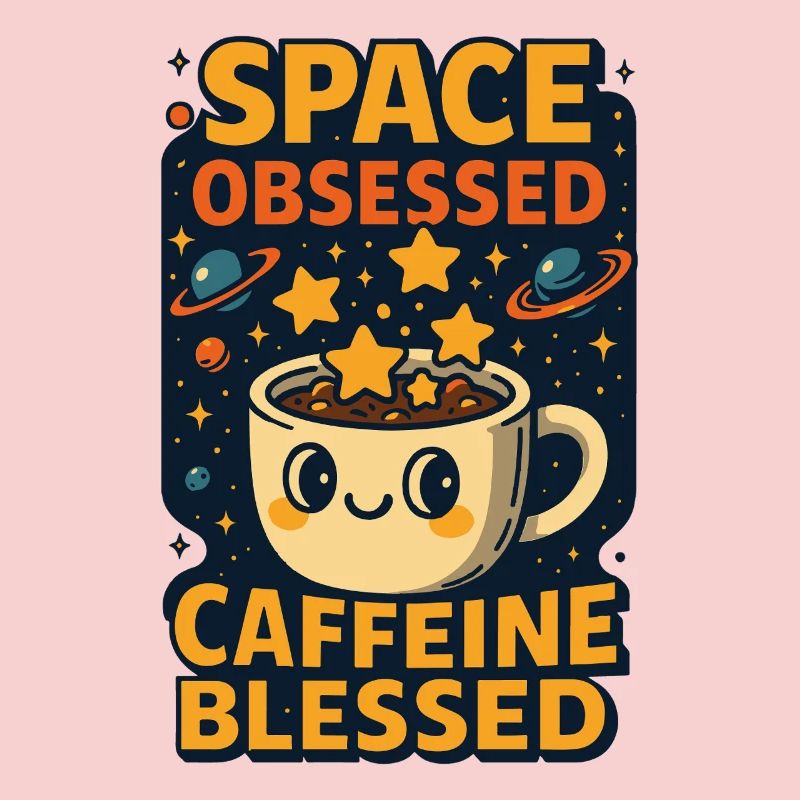 Space Obsessed Caffeine Funny Astronomy
