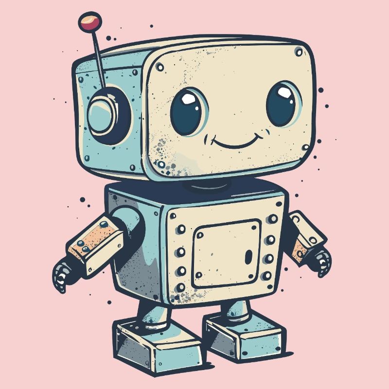 Mignon Retro Robot Print