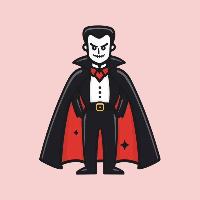 Vampire Halloween Comic Funny