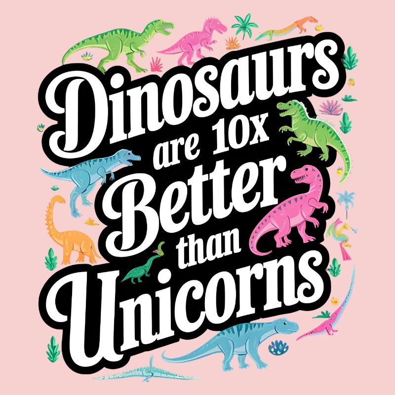 Dinosaurier überstrahlen Einhörner hell