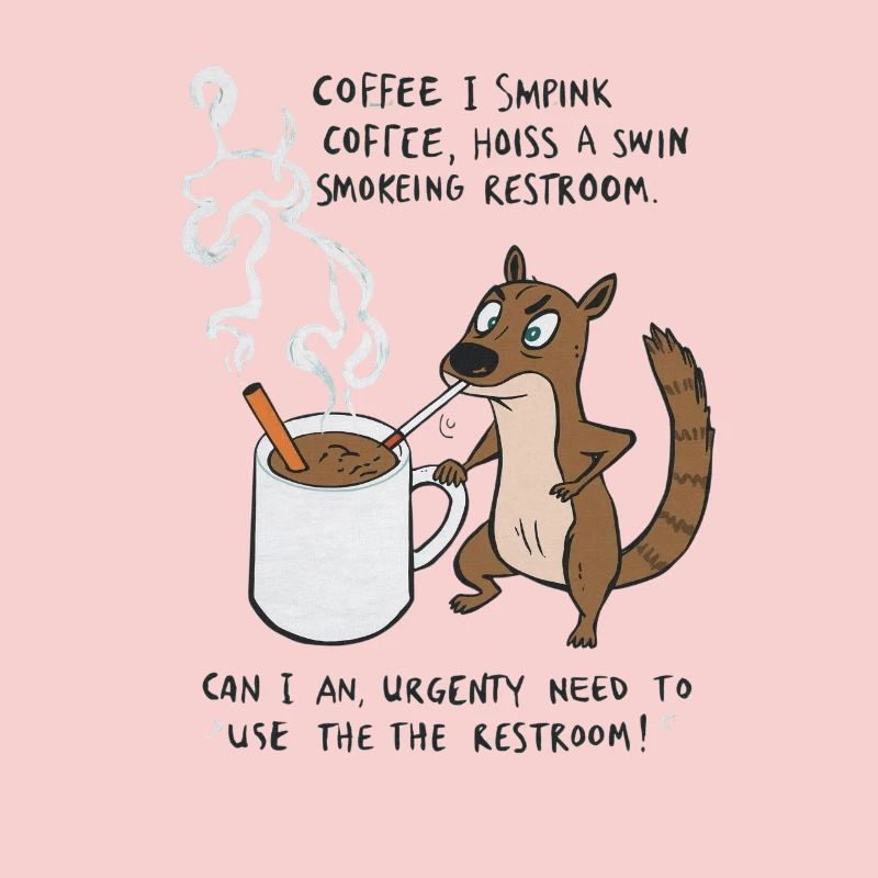 Kaffee Notfall Beutier Eichhörnchen Kippe 