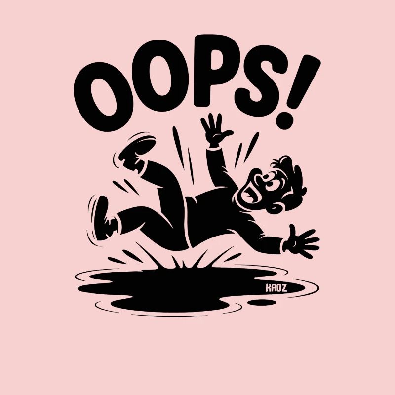 Affaire drôle du dessin animé d’automne OOPS