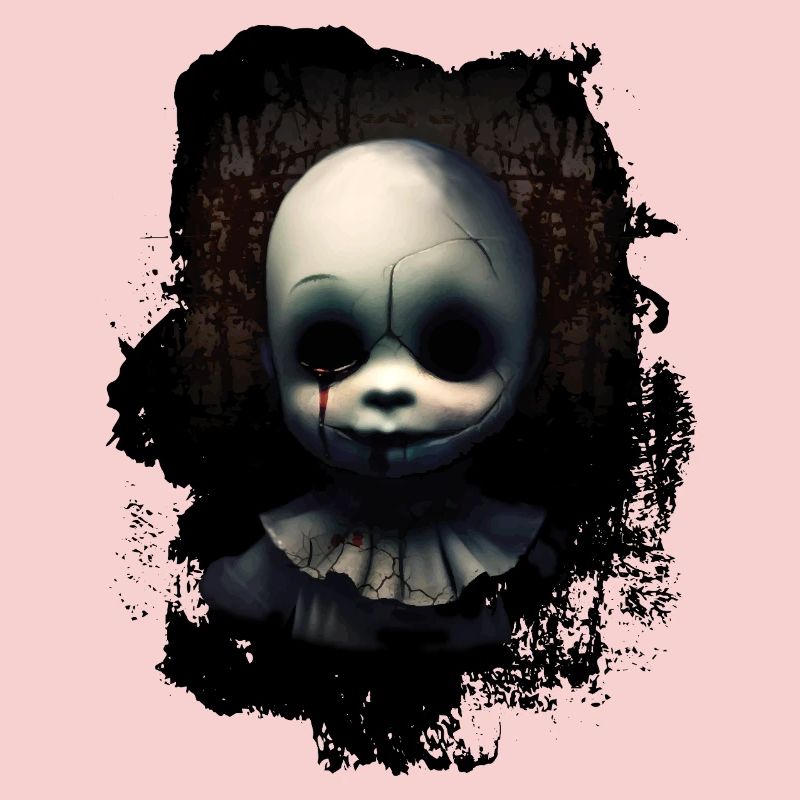 Broken doll face