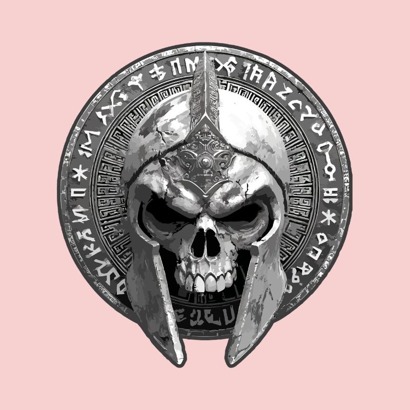 Spartan Skeleton Gladiator Skull