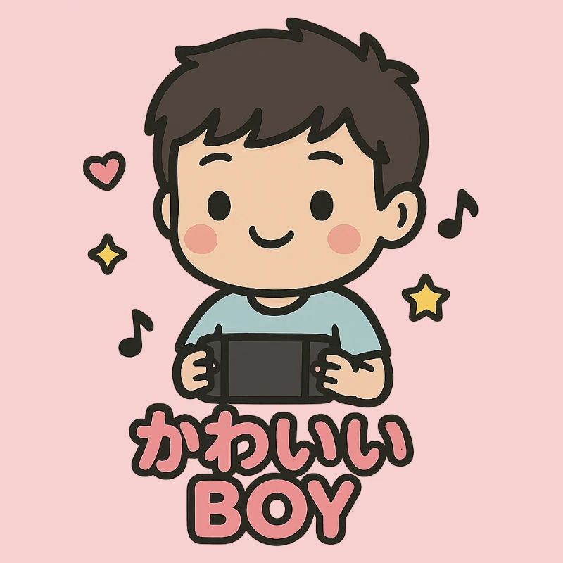Garçon mignon avec manette de jeu