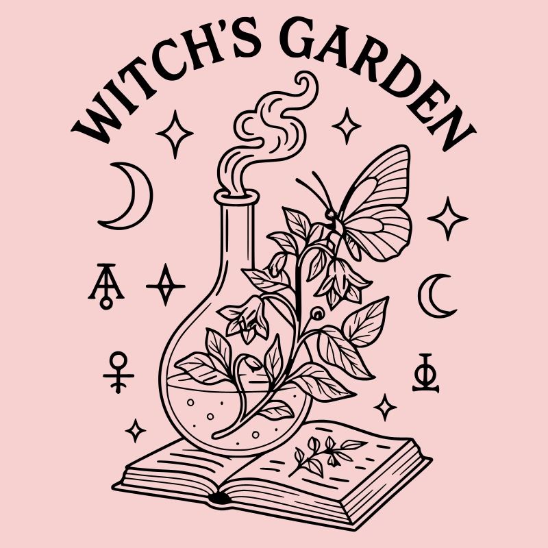 Zauber Hexe Buch Garten
