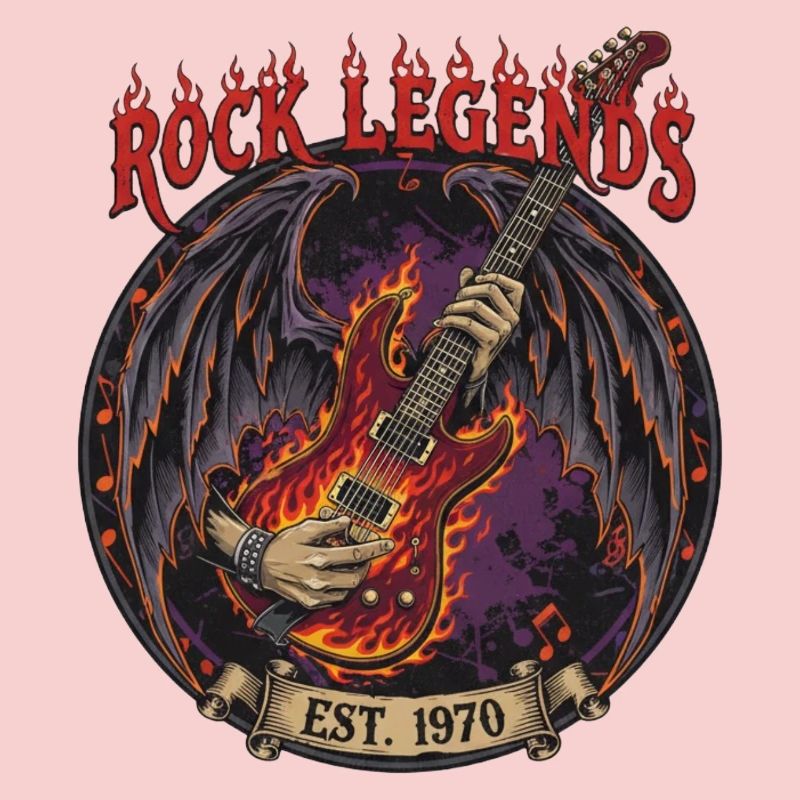 Rock Legends Fire Guitar