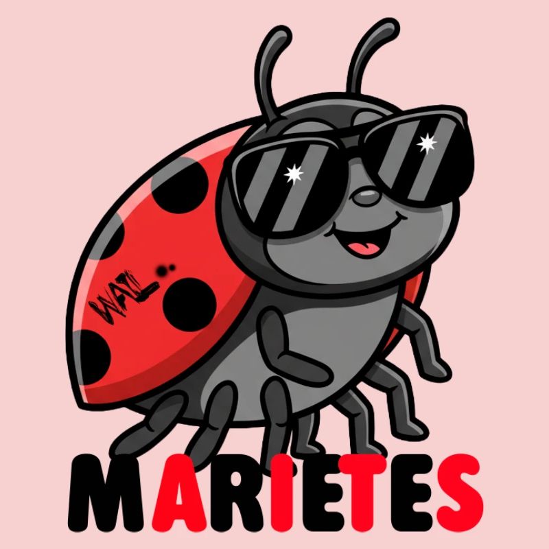 Ladybug with sunglasses