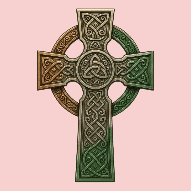 Irish Celtic Cross Knot Pattern