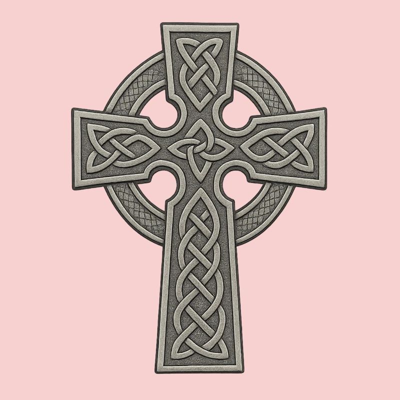 Celtic Cross with Knot Pattern