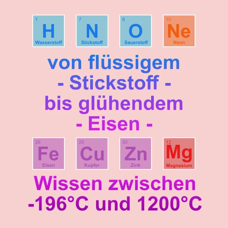 Unispruch "auf Temperatur" Geschenk, Studenten