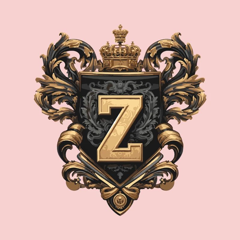 Z Letter Name Crown