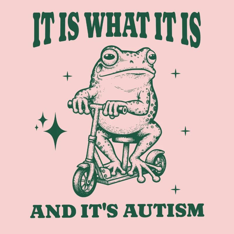 C’est ce que c’est et c’est l’autisme drôle animal grenouille