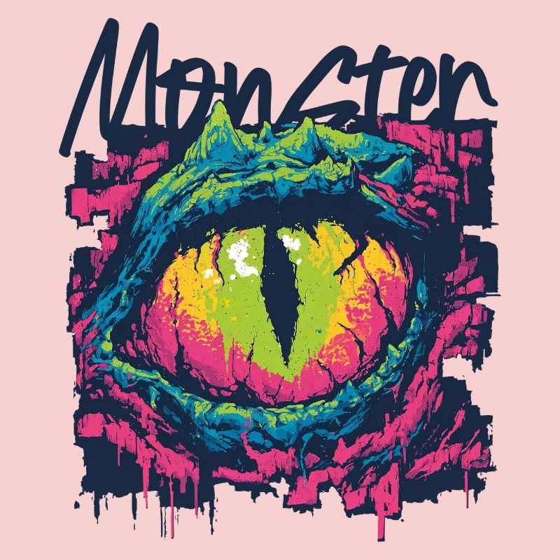 Néon Dragon Eye Graffiti