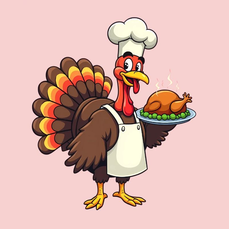 Cuisinier de dinde de Thanksgiving Thanksgiving