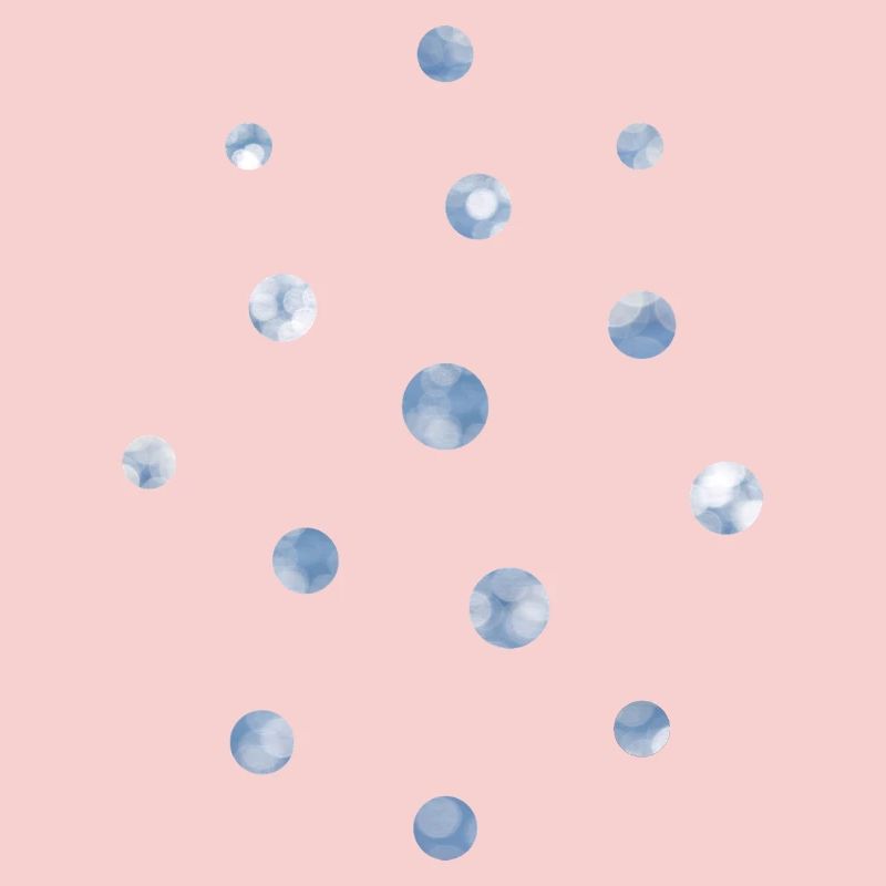 Blue Bokeh Light Points Pattern