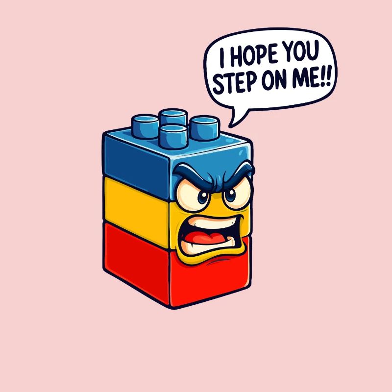 Ich hoffe, du trittst auf mich Brick Builder Block Building