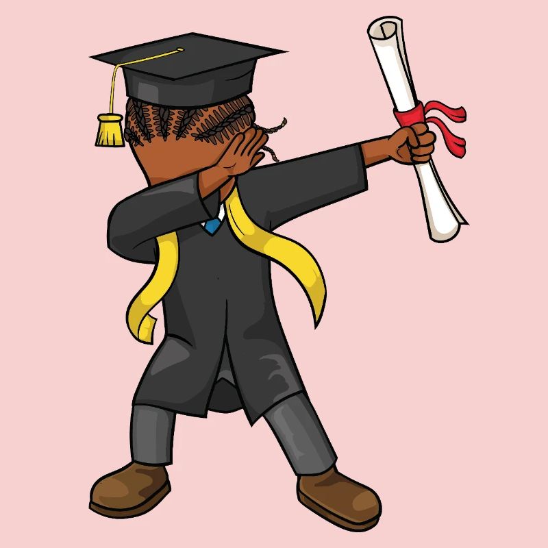 Afro Dabbing Kid Graduation Class 2026 Graduates