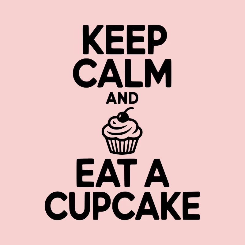 Ruhe bewahren und einen Cupcake essen