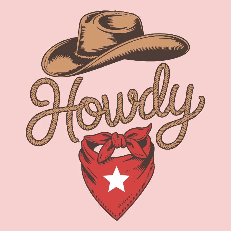Howdy Cowboy - Conception de corde western