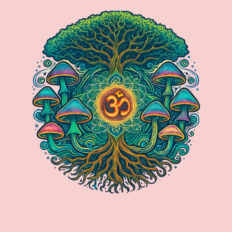 Goa Trance Arbre de Vie Champignons