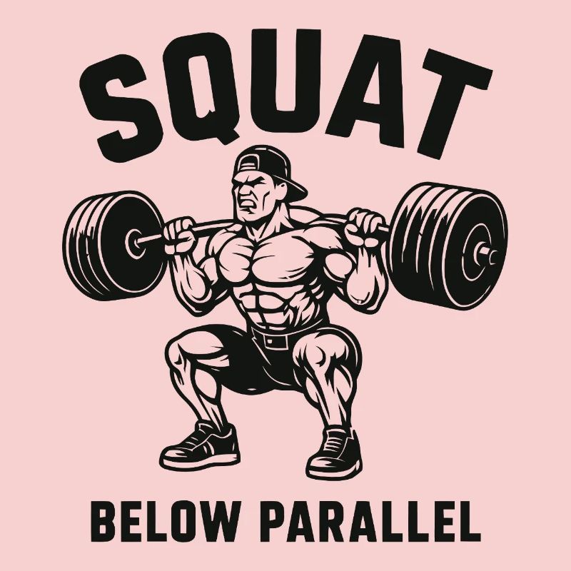 Squat Below Parallel Heavy Lifter