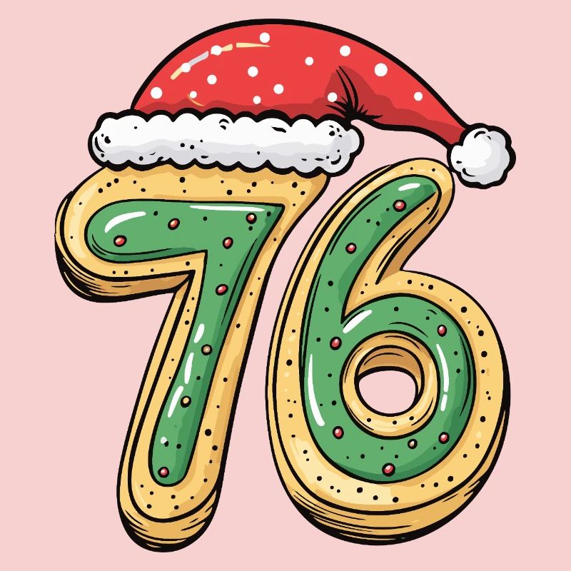 Biscuit de Noël à 76 chiffres