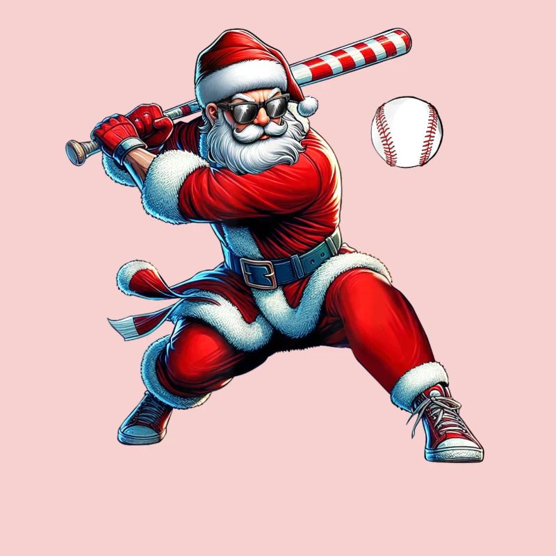 Santa Swing Baseball