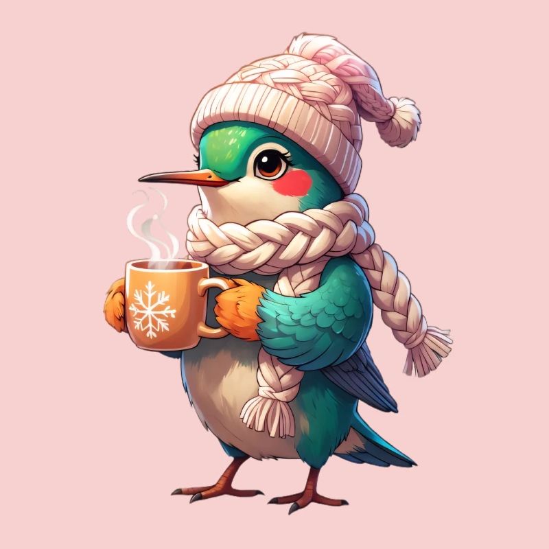 Écharpe d’oiseau granuleuse d’hiver