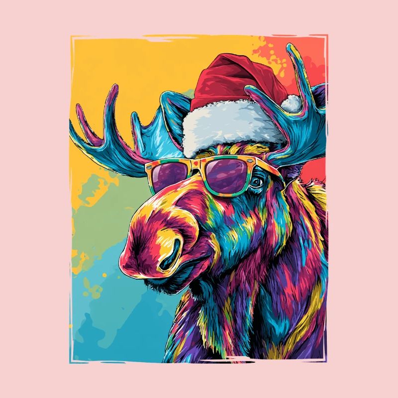 Portrait de Noël de l’orignal