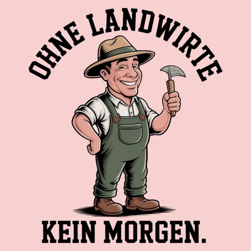 Bauer Cartoon mit Hacke