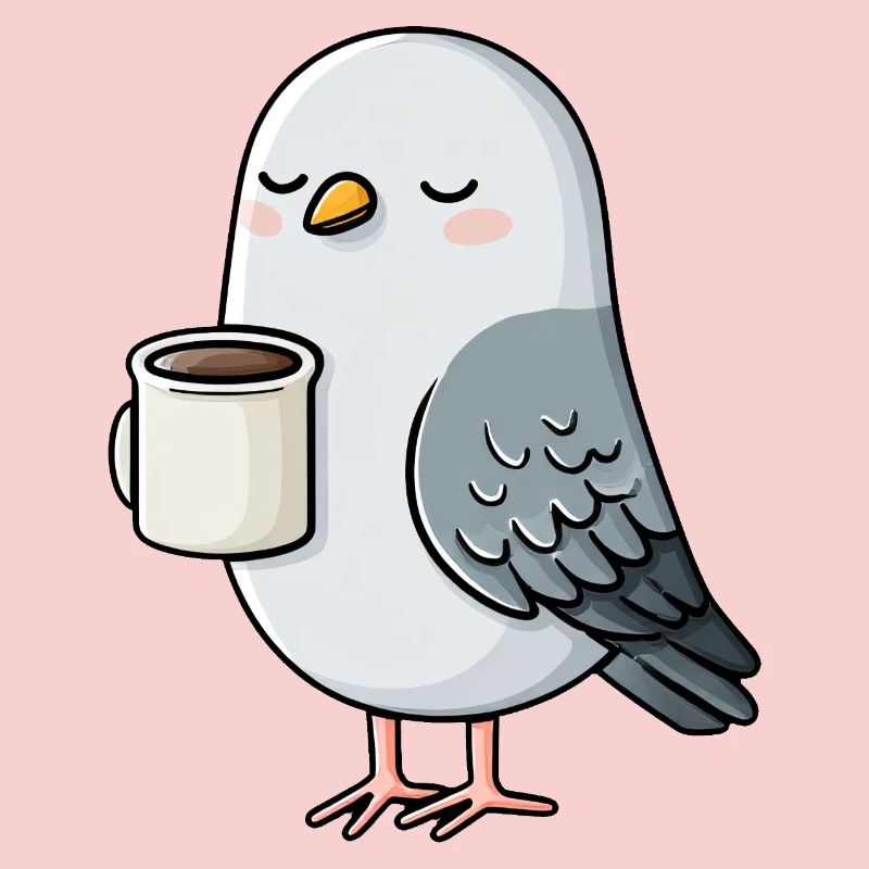 Cozy Pigeon Coffee Sipper