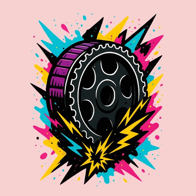 Neon Drift Wheel, Tuning Thunderstorm, Racing
