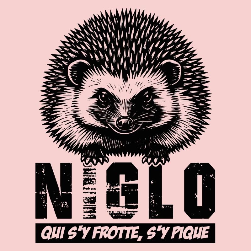 Igel – NIGLO, der sich daran reibt, wird gestochen,