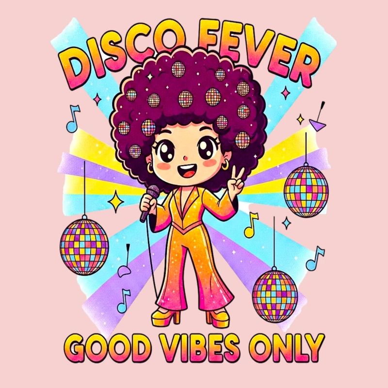 DISCO FEVER Cute Comic 70s